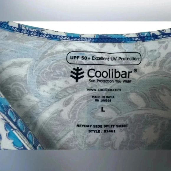 COOLIBAR HEYDAY SIDE SPLIT SHIRT UPF 50 Size L - Picture 5 of 16